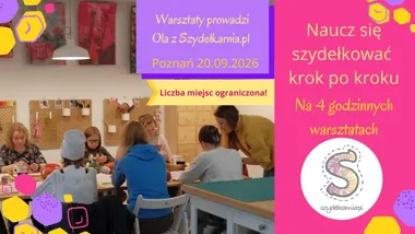 Grafika promocyjna wydarzenia Warsztaty Szydełkowania Poznań - Wrzesień: nauka od podstaw