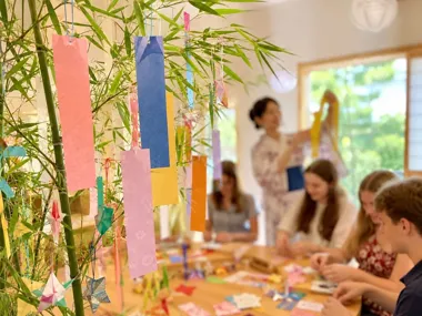 Grafika promocyjna wydarzenia Warsztaty Tanabata w Poznaniu – japońskie święto życzeń i gwiazd
