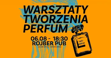 Grafika promocyjna wydarzenia Warsztaty tworzenia perfum