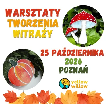 Grafika promocyjna wydarzenia Warsztaty tworzenia witraży metodą Tiffany’ego