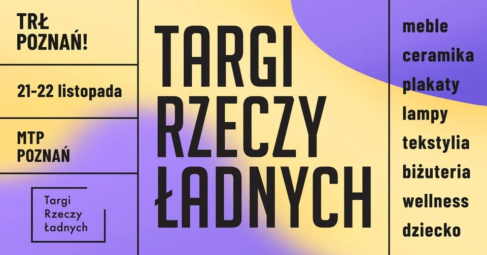 Grafika promocyjna wydarzenia TRŁ POZNAŃ! Targi designu
