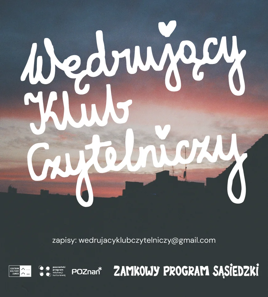 Grafika promocyjna wydarzenia Wędrujący Klub Czytelniczy