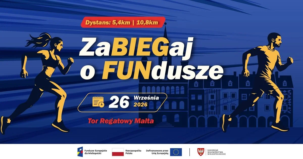 Grafika promocyjna wydarzenia zaBIEGaj o FUNdusze