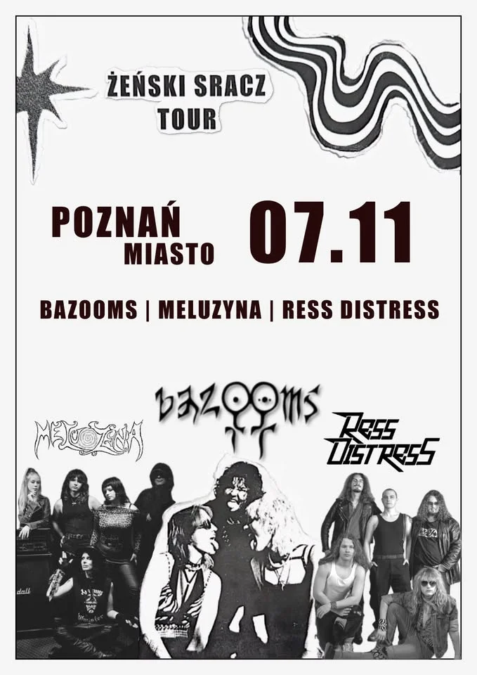 Grafika promocyjna wydarzenia Żeński Sracz Tour Poznań koncert