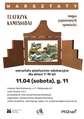 Papierowy teatr ożywi poznańskie legendy w Warsztatowni