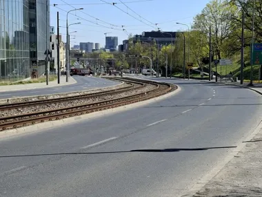 Awaryjne zamknięcie przy Domu Żołnierza po uszkodzeniu gazociągu