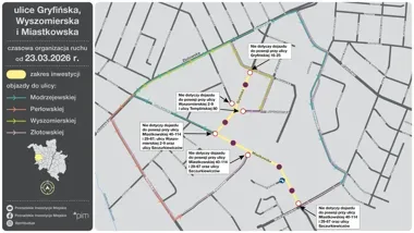 Na Ławicy zmiany w ruchu – zamknięcie ul. Wyszomierskiej i odcinka Gryfińskiej
