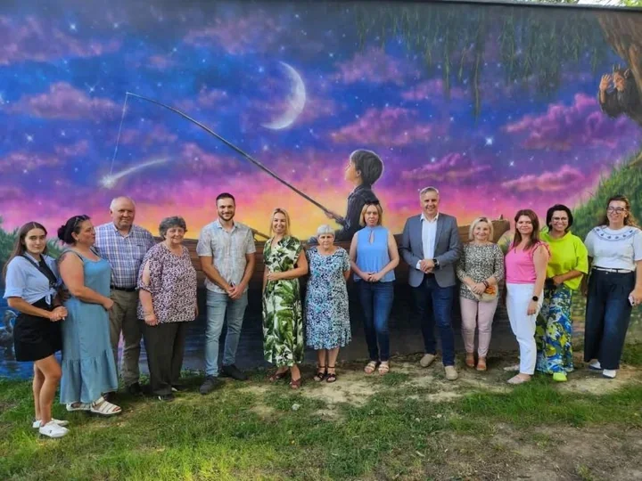 Pierwszy mural w gminie Rokietnica. Kiekrz pokazuje swoje legendy