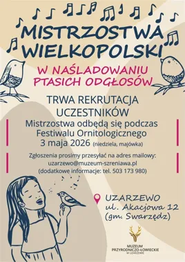 W Uzarzewie ludzie będą udawać ptaki, a najlepsze trele trafią na scenę