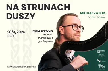 Harfa i głos tworzą przestrzeń – Michał Zator z recitalem w Skrzynkach