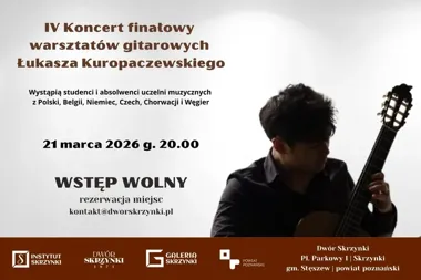 Młode talenty gitary zagrają finał warsztatów w Dworze Skrzynki