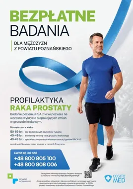 Badanie PSA bez opłat. Mężczyźni z powiatu poznańskiego mogą się zgłaszać