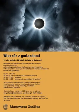 Zaćmienie Słońca nad Poznaniem. W Rakowni będzie też noc Perseidów