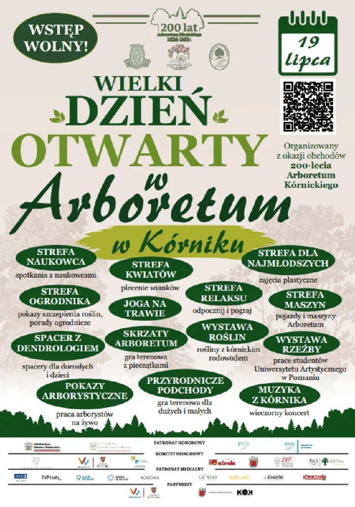 Arboretum Kórnickie otwiera jubileuszowy dzień i łączy naukę z muzyką