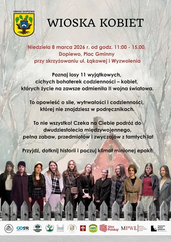 Wioska Kobiet łączy zabawę i pamięć – festyn z żywą lekcją historii w Dopiewie