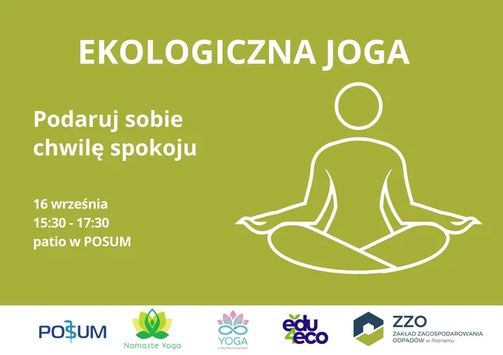 Bezpłatna joga na patio w Poznaniu. Liczba miejsc jest ograniczona
