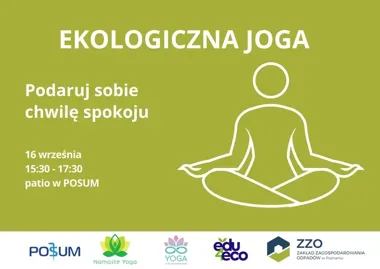 Bezpłatna joga na patio w Poznaniu. Liczba miejsc jest ograniczona