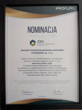 ZZO z nominacją i ważnym sygnałem o przyszłości biogazu