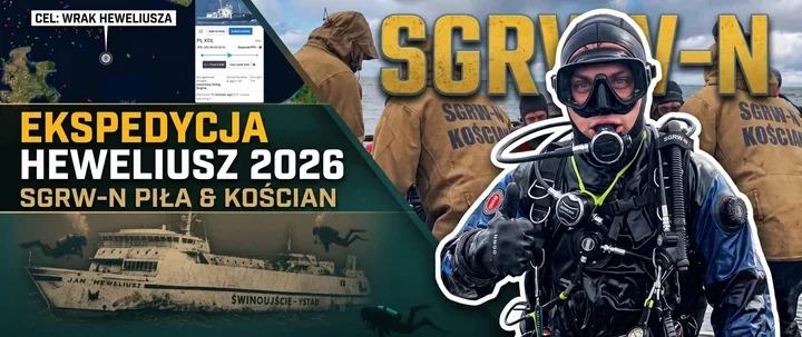 Wielkopolscy strażacy zeszli do wraku Heweliusza. Ćwiczyli w Bałtyku