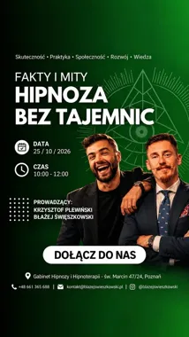 Hipnoza bez tajemnic w Poznaniu. Dwie godziny faktów, mitów i demonstracji