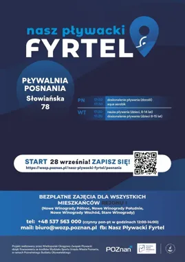 Bezpłatne zajęcia na pływalni Posnania dla mieszkańców czterech osiedli