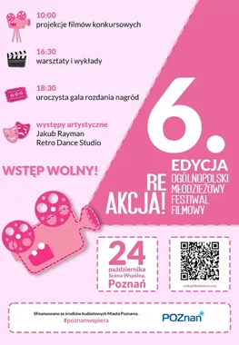 Młodzi filmowcy pokażą swoje produkcje w Poznaniu. Wstęp wolny