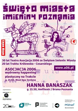 Nocne imieniny Poznania. Happening i recital przy Bramie Poznania