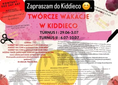 Wakacje z farbą i gliną. Kiddieco szykuje dwa turnusy dla dzieci
