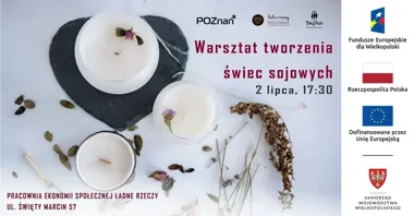 Rodziny zrobią własne świece sojowe. Darmowy warsztat w Poznaniu