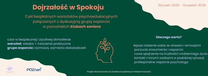 Bezpłatne warsztaty dla seniorów w Poznaniu połączą ćwiczenia i rozmowę