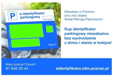 E-identyfikator parkingowy w Poznaniu kupisz online bez kolejki
