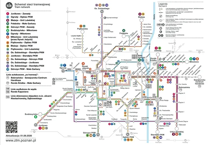 Powrót tramwajów na Starołękę i Wildę. Remont na Dąbrowskiego